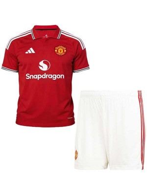 Manchester united home kids kit childrens jersey 2026-2027